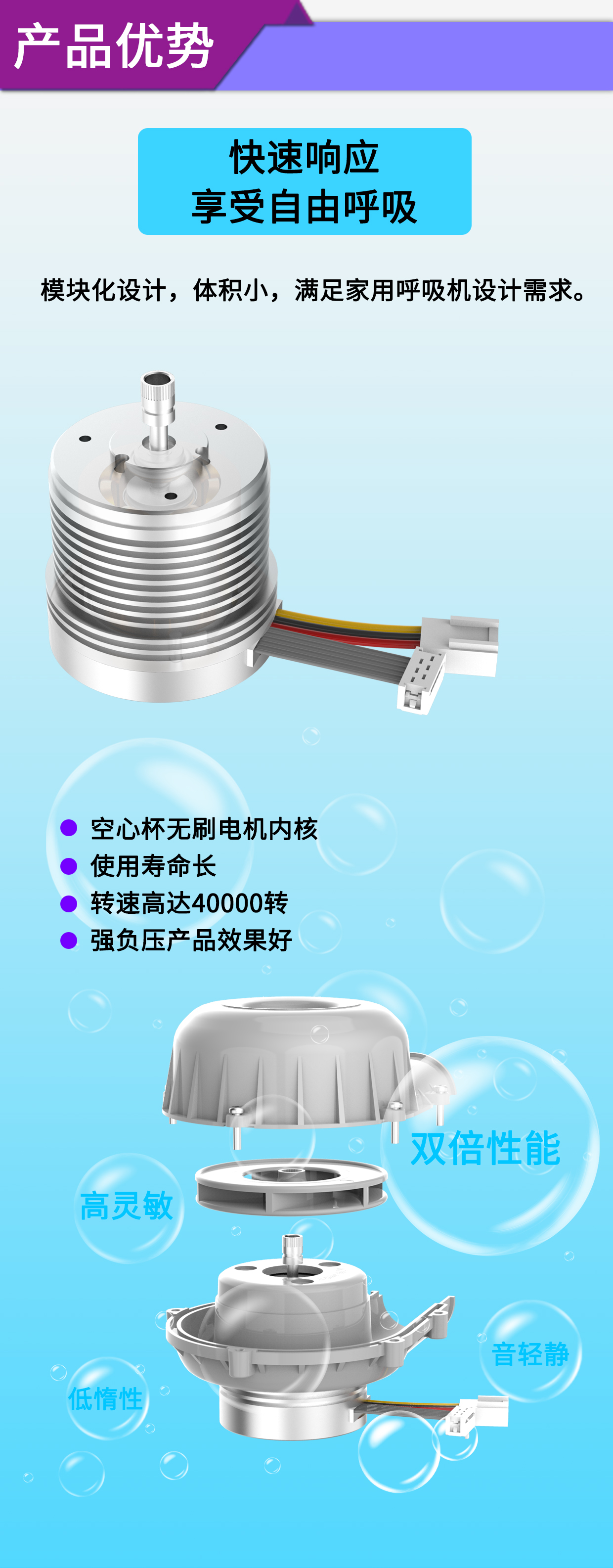 呼吸机电机_呼(hu)吸(xi)机涡轮风机解(jie)决方案-万至达电机