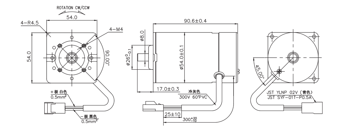 OT-RK-3632PH-4030-105.5有刷电机_按摩器电机_娃娃机马达_按摩椅电机-万至达电(dian)机