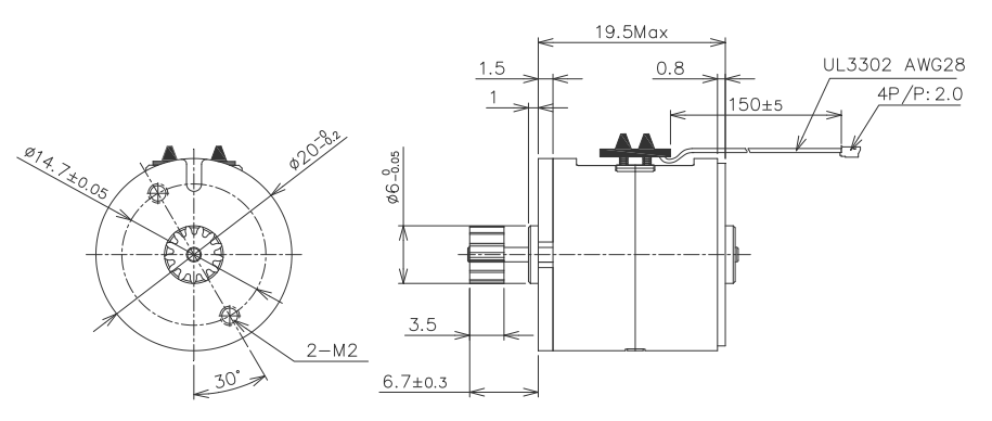 OT-SM20P-180B步进电机|步进电机原理|步进电机(ji)参数|打(da)印机电机-万至达电机